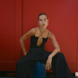 ZARA | Scoop Neck Bodysuit Plunge | Sz. M